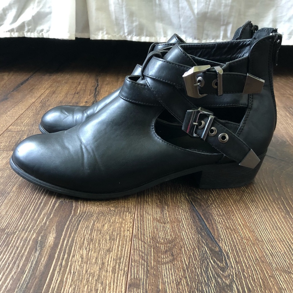 Black Poppy Bootie